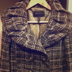 BCBG MAXAZRIA WINTER COAT WITH RUCHED COLLAR